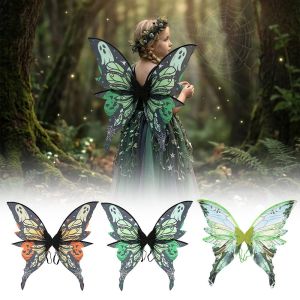 COMEMECO Lightweight Butterfly Fairy Wings Back Attachment Adjustable Butterfly Costume Wings Durable Sparkling Dress Up Wings Cosplay Play