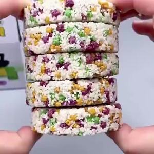 Bánh giòn kê nhiều vị bánh giòn gạo bánh giòn kê ngũ cốc nguyên hạt bánh giòn rau củ thực phẩm thay thế bữa ăn nhanh đồ ăn vặt bổ dưỡng. Millet Glutinous Rice Crispy Rice Crisps