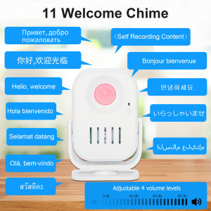 DAYTECH(Manila store) Door Bell Doorbell Shop Entry Chime Hello Welcome Voice Sound Motion Sensor Detector Alarm English/Thai/Malay/Chinese Language HW06