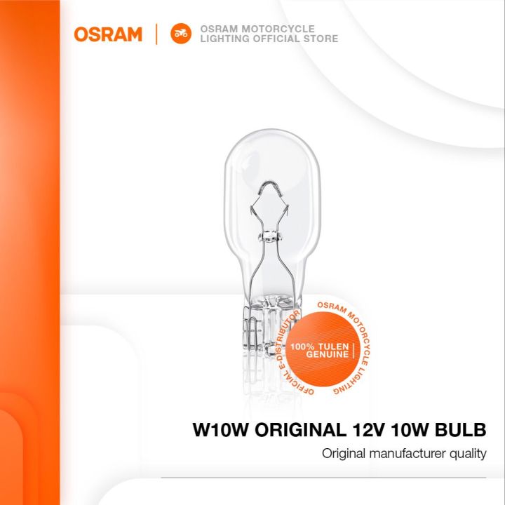 OSRAM ORIGINAL WY10W W10W (T10) 12V 10W Bulb Clear Signal Colour | Lazada