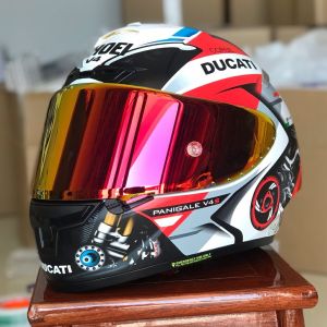 SHOEI Helmet SHOEI Full Face Motorcycle Helmet SHOEI X14 Duca-ti V4 Helmet Riding Motocross Racing Motobike Helmet