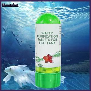 [Heartsbat] 2ชิ้นแท็บเล็ตทำน้ำให้บริสุทธิ์สำหรับตู้ปลาสำหรับกำจัดความขุ่นของตู้ปลาน้ำมีประสิทธิภาพสำหรับปลา