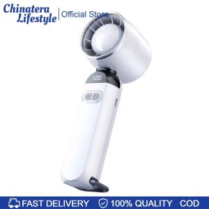 High-Speed Folding Fan LED Digital Display Adjustable Cooling Fan USB Rechargeable Portable Electric Fan for Home Office