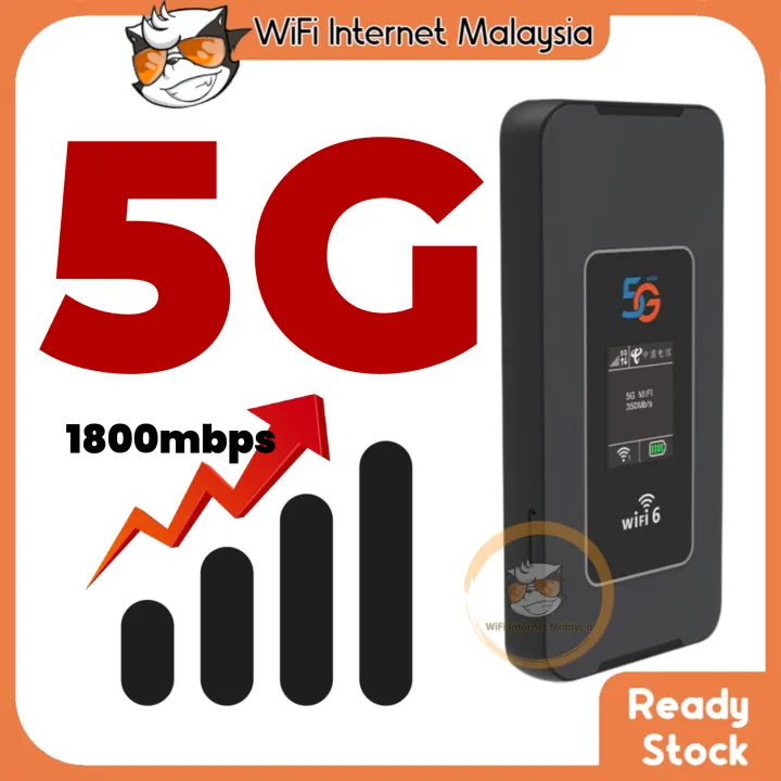 5G Modded WiFi Portable Modem MF650L Pocket Router Support High Speed 5G Internet 1800mbps All Data Plan Unlimited Wi-Fi Bypass Hotspot Prepaid