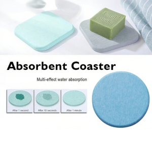 Cup Coaster Bowl Pad Round Diatomite Cup Mat Waterproof Anti-Slip Fast Dry High Temperature Mug Mat
