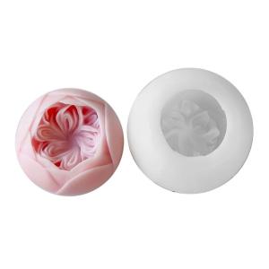 Sáng tạo khuôn silicon 3D hình hoa hồng trang trí khuôn Silicone khuôn nghệ thuật Silicone kết cấu cho crafting