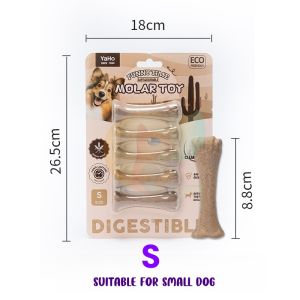 Dog Chew Toy Teething Stick Dog Chewing Beef Bone Snack Dental Care Training Toy