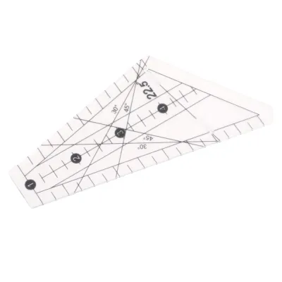 JIYAN2866 22.5 Degree Angle Quilting Ruler Slot Design Acrylic Patchwork Ruler Durable Sewing Template Ruler For Sewing DIY