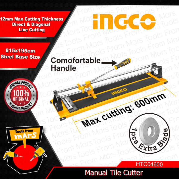 INGCO Manual Tile Cutter 600mm HTC04600 •TOOLS FROM MARS• IHT | Lazada PH