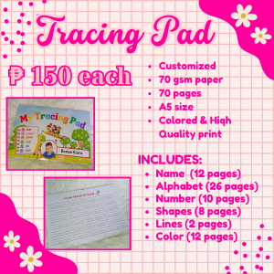 TRACING PAD FOR KIDS (CUSTOMIZED)