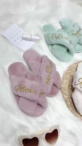 Etsy Personalized WomenS Flat Home Floor Open-Toe Cotton Slippers