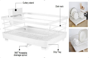 High Quality & Long Term Dish Drainer with drip Tray Dish Racks