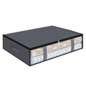 Foldable Under Bed Storage Box with Handles Wardrobe Organisers Underbed Storage Box with lid Washable Clothes Storage Organizer Space Savers Toy Storage Box Organizer