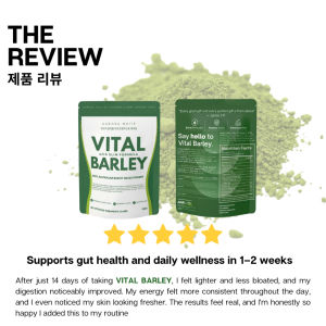 Organic Vital Barley Powder Drink 100g Pouch High Dietary Fibre Plant-Based Daily Healthy Beverage For  Daily Nutritional Intake