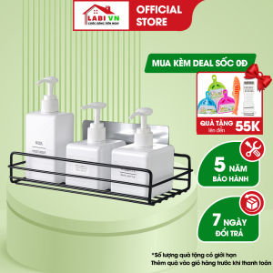 Kệ để đồ nhà tắm LABIVN LB109 treo dán tường hàng nhập khẩu cao cấp hợp kim thép Cacbon 5 lớp không gỉ sét
