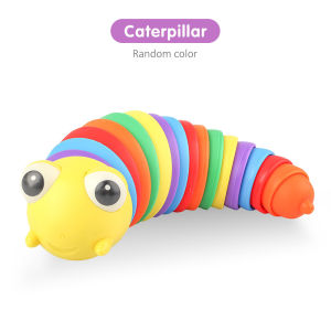 Mumystation Mainan Fidget Slug Ulat anak ulat gerak r/ mainan ulat jalan sensory toys