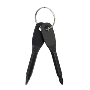 2Pcs Key Shaped Screwdriver Flat Tip Crossed Tip Screwdriver Light Weight Screwdriver For Enthusiasts Outdoor Activity