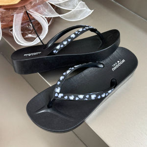Free Shipping Gao Meilun WOOOHU Summer Heart-Shaped Design WomenS Flip-Flops With A Wedge Heel And Thick Sole