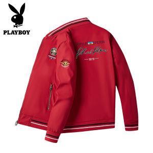 PLAYBOY Geborduurde Baseball Uniform Heren Jas Flight Men Jacket 2024 Korean version Najaar Casual Trendy Heren