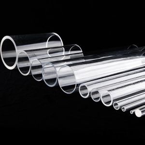 Transparent Acrylic Tube Aquarium Fish Tank Supplies Plexiglass Water Industry Garden Watering Fittings Jewelry Holder Case