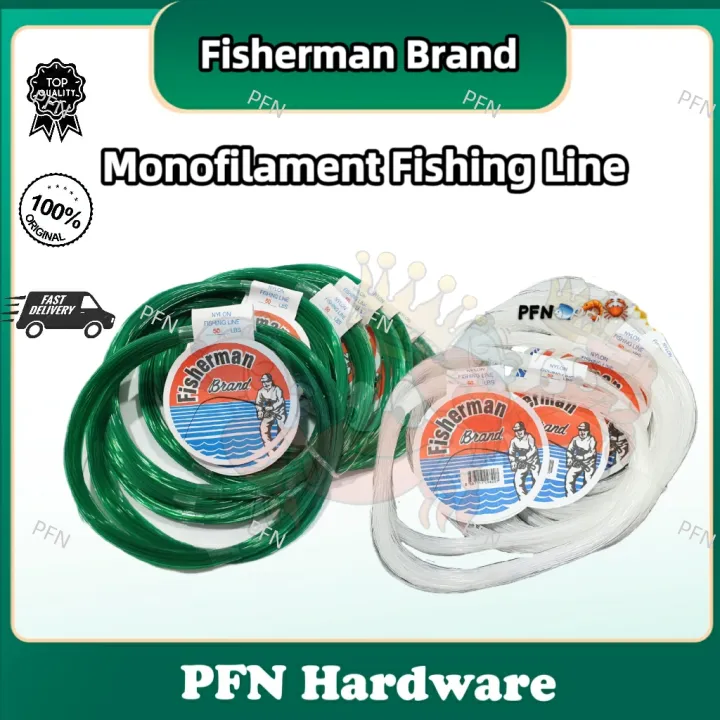 🔥🆂🅰🅻🅴🔥Fisherman Brand 1/6lb Monofilament Fishing Line / Tali Tangsi  Pancing Fisherman