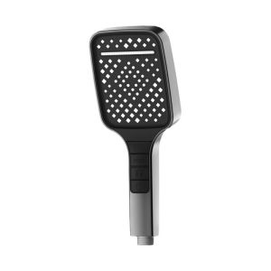 HUNIU 7 Modes Shower Head High Pressure Water Saving Shower Spray Nozzle Luxury One Key Stop Button Rainfall Shower Head Bathroom Accessary