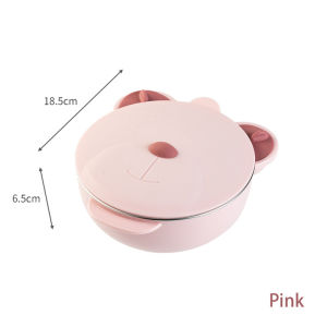 316 Stainless Steel Baby Feeding Bowl strong suction Lunch Box 3 Grid food tableware set Water injection insulation