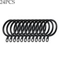 OOC 5 Colors Heavy Duty Practical Metal Curtain Rings For Curtains Rods Hanging Hooks Roman circle. 