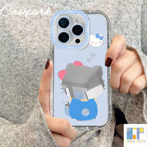 Casepark Mirror Phone Case For Samsung S24 Ultra S23FE S23 Ultra A55 A54 A51 A32 A35 A34 A25 A24 A15 A14 A13 A12 A10S A05S A03 A02S 4G 5G Cartoon Cute Kitty Cat ins Style Clear Minimalist Advanced Mirror Phone Case Silicone Protective Cover