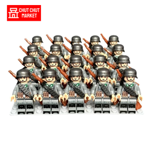 Bộ sưu tập nhân vật lắp ráp minifigures set 8-12 nhân vật cảnh sát bộ đội kèm phụ kiện