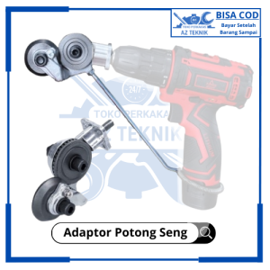 Adaptor Bor Pemotong Seng Alat Potong Lembaran Logam Plat Metal Kepala Ganda multifungsi
