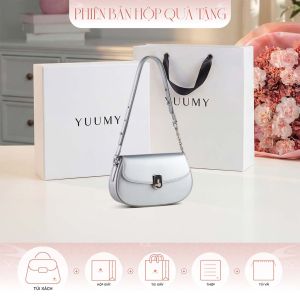 Bộ hộp quà YUUMY (Túi đeo chéo nữ YUUMY YN278 + Hộp quà YHQ3T + Túi giấy YTG3T + Túi rút BVR3838 + Thiệp cảm ơn YBT1)