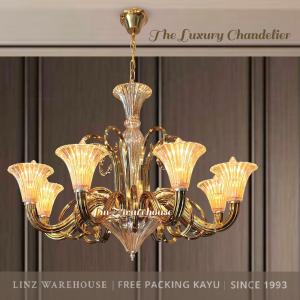 Lampu Gantung mewah THE LUXURY CRYSTAL GLASS chandelier