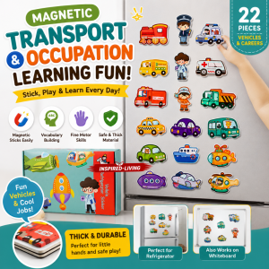 2 in 1 Magnetic Busy Book for Kids | Montessori ABC & Math Learning Toy | Reusable Magnetic Educational Travel Toy | Alphabet Number Counting Book | Preschool Learning Toys Age 3+