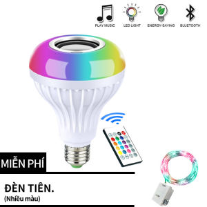 Bóng Đèn LED RGB E27 12W Có Thể Điều Chỉnh Độ Sáng(Đèn cổ tích miễn phí)