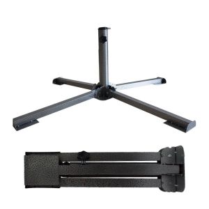 Thickened cross metal base for 2.1M*2M / 2.7M*2.33M Parasol Garden Patio Umbrella