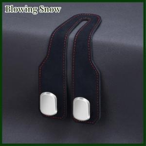 Blowing Quality Car Headrest Hook Premium Suede Rear Seat Hanging Dual Hook Large Load-Bearing Alloy Hook Hanger Universal