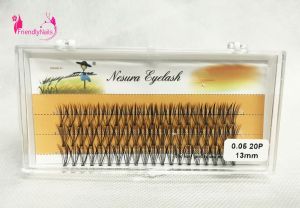 ขนตาปลอม ขนตาปลอมธรรมชาติ สําหรับแต่งหน้า DIY 60ชุด 1กล่อง