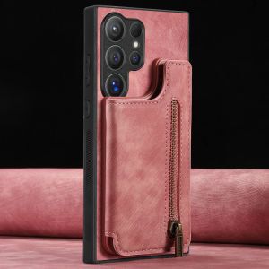 ปลอกสำหรับ Samsung Galaxy S23อัลตร้า S21 FE S22พลัส4G 5G หนังเคสโทรศัพท์2025ปกป้องช่องใส่การ์ดแม่เหล็กฝาครอบกันกระแทกสำหรับ S23Ultra S22Ultra S23FE S21FE S21Ultra S23Plus