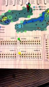Golf Dice Fun and Challenging Golf Dice Wooden Tabletop Golf Dices Perfect for Family Party Nights Holiday Parties.