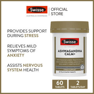Swisse Ultiboost Ashwagandha Calm+ 60 Tablets (EXP:01 2028)