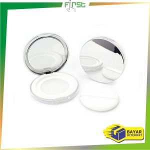 FH-K183 Wadah Bedak Tabur dengan Cermin Loose Powder Case Free Sponge / Tempat Bedak Tabur Travel