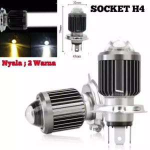 Lampu Depan H4 Laser vixion 2 warna