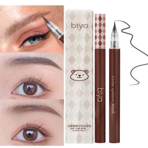 MOLISAN อัลตร้าดี 0.01มม. ปากกาอายไลเนอร์ ปากกาหนอนไหมนอน ติดทนนาน เครื่องสำอางสำหรับตา ดินสอสักลาย เครื่องมือแต่งหน้าแต่งหน้า ดินสอเขียนคิ้วแบบน้ำ ปากกาเขียนคิ้ว