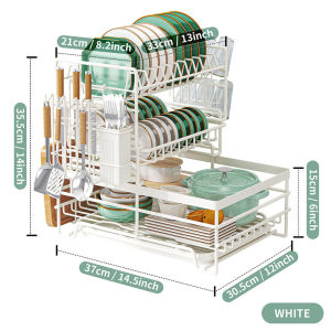 SG Drain Rack Auto Drainer Tray Dish Drying Rack kitchen Dish Rack Kitchen Organiser Kitchen