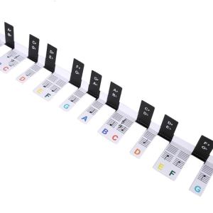 Removable 88-Key Piano Keyboard Stickers Piano Beginner Sticker Keyboard Note Labels Marker for Learning and Practice