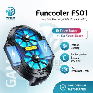 Oaktree Funcooler FS01 Fan Cooler Kipas Pendingin HP Built-in Battery