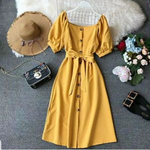 DRESS SABRINA CICI DRESS WANITA CASUAL DRESS WANITA LENGAN BALON DRESS BUSUI