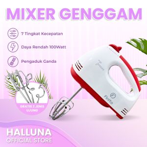 Mixer pengocok telur dan kue 7 Tingkat Kecepatan Pengaduk Pengocok Adonan kue Low Watt MX-1A