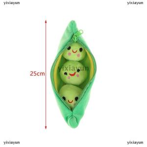[COD] yixiayun Cute Bean 3 Peas In A Pod Plush Toy Soft Throw Sleeping Pillow Stuffed Toys Home Decortion